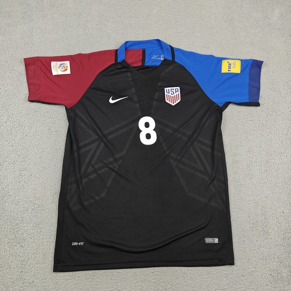 Chris Dempsey Nike USA Soccer Jersey Mens XL Black 8 Copa America 2016 Authentic